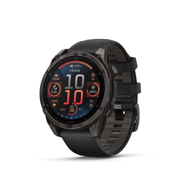fenix 8 47mm, AMOLED, Sapphire, Schwarz/Titan
