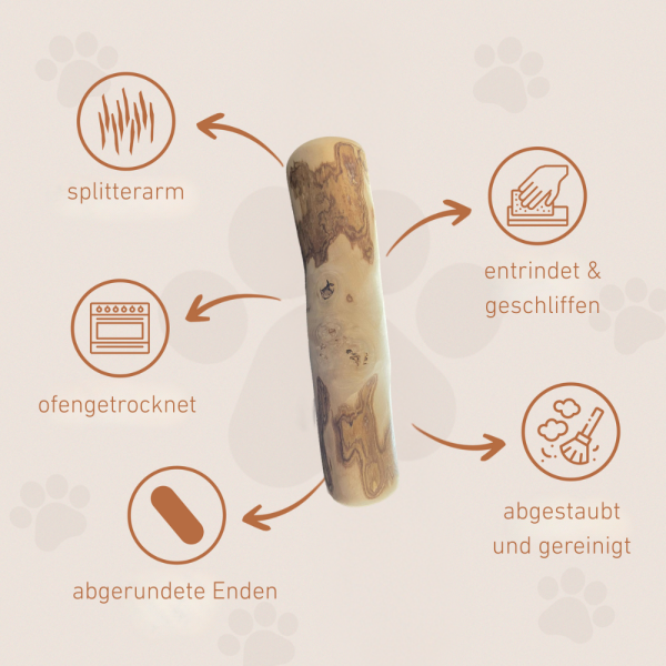 Kaffeeholz Kaustab mit Lachsöl