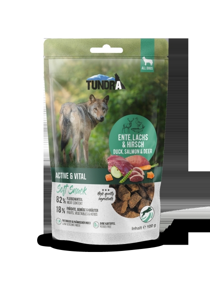 Active & Vital Ente, Lachs & Hirsch 100g