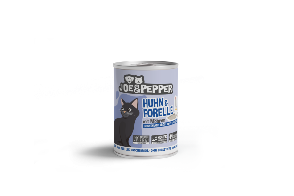 Huhn & Forelle mit Möhren