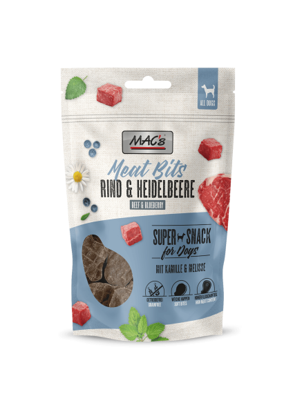Meat Bits Rind & Heidelbeere 90g