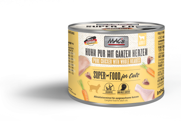 Kip puur met hele harten