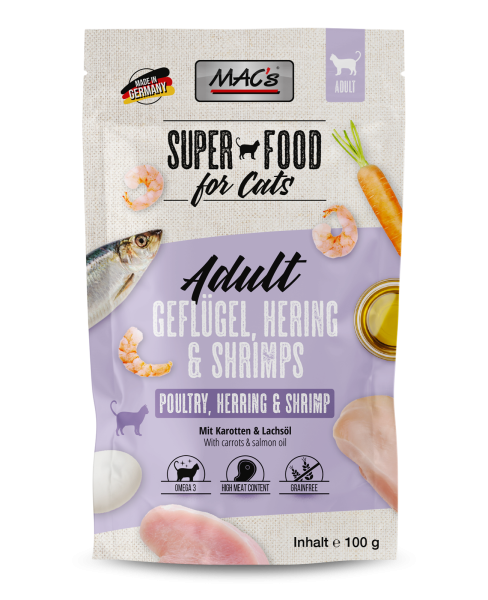 Volaille, hareng & crevettes