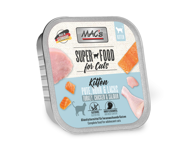 Kitten kalkoen, kip & zalm