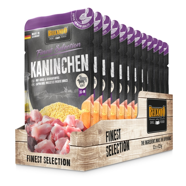 Kaninchen mit Hirse & Süßkartoffel
