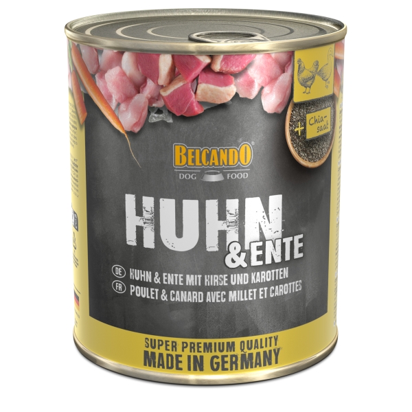 Huhn & Ente mit Hirse und Karotten