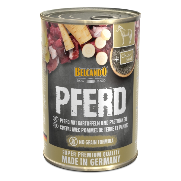 Pferd mit Kartoffeln und Pastinaken