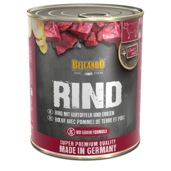 Rind mit Kartoffeln und Erbsen