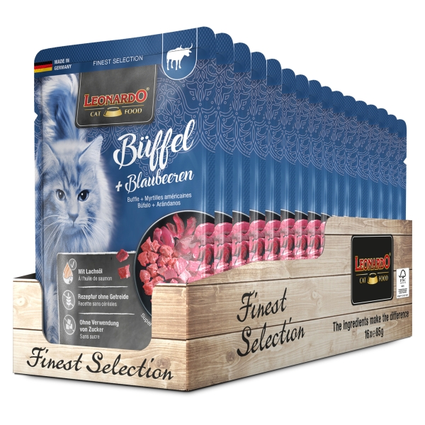Buffel + bosbessen 16 x 85g