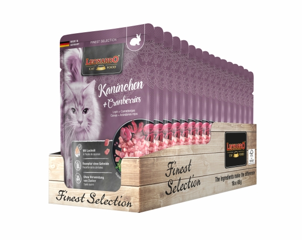 Konijn + veenbessen 16 x 85g