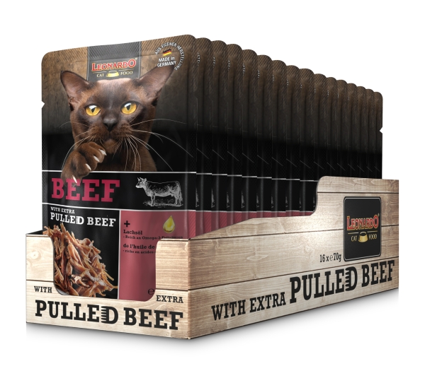 Beef with extra Pulled Beef 16 x 70g