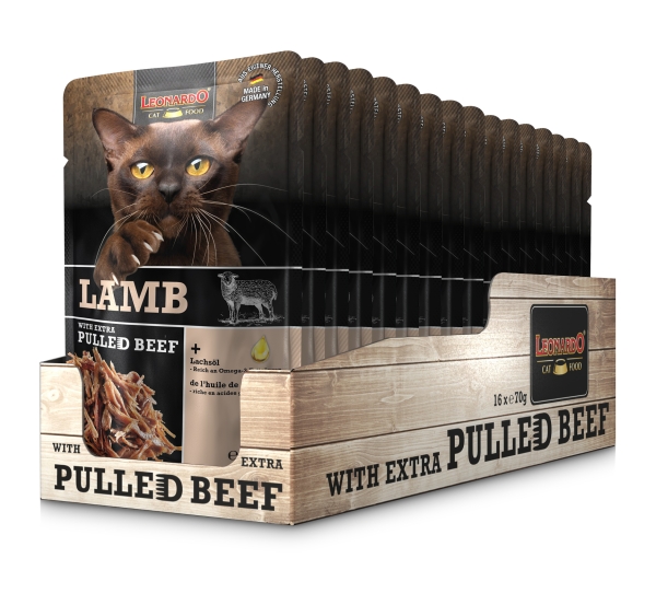 Lamb with extra Pulled Beef 16 x 70g