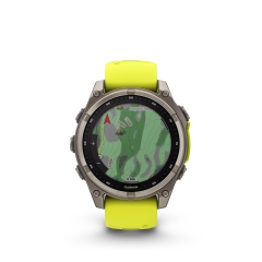 fenix 8 47mm, Solar, Sapphire, Graphit/Titanium Titan mit QuickFit Silikon-Armband 22 mm