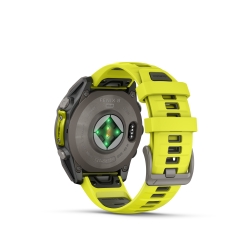 fenix 8 47mm, Solar, Sapphire, Graphit/Titanium Titan mit QuickFit Silikon-Armband 22 mm